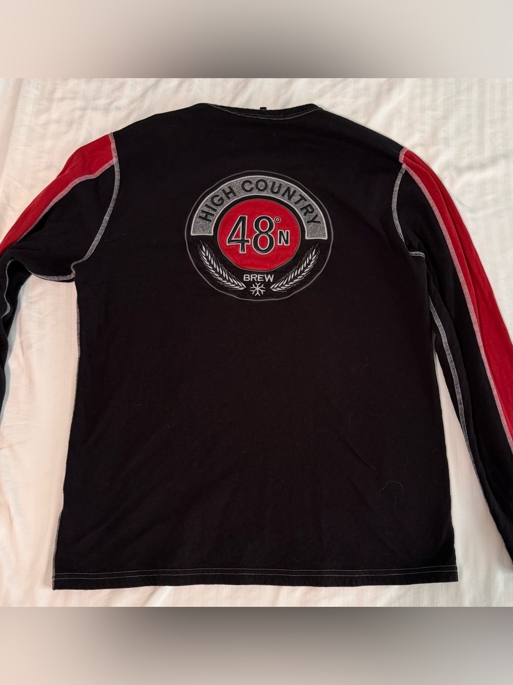Alp N Rock High Country 48N Brew Long Sleeve Tee - Black & Red